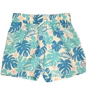 ABERCROMBIE BOYS Tropical Leaf Swim Trunks Size 5/6